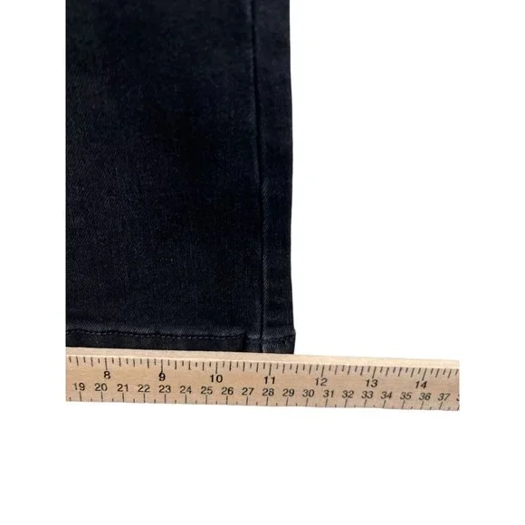 Ed Hardy 90s Flare black jeans Tiger head embroidery boho logo sz 34 - Picture 10 of 14